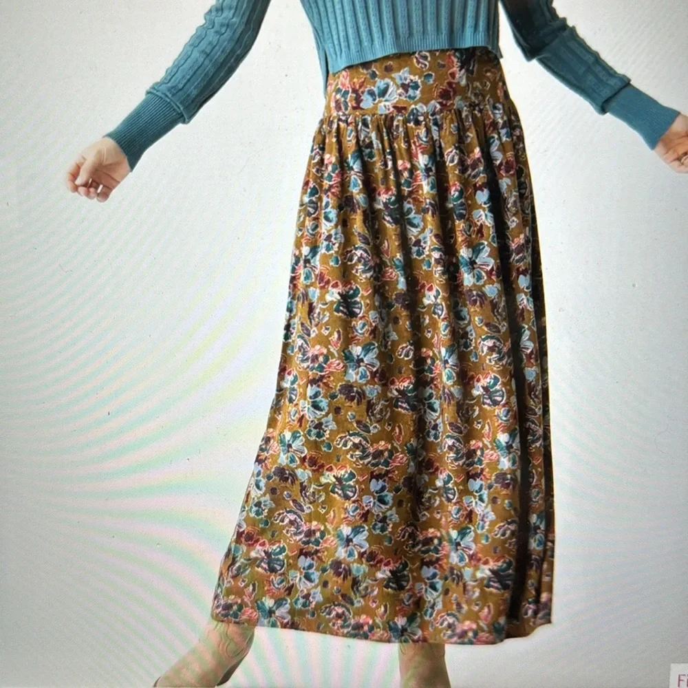 Natural Life Olive Floral Maxi Dress - Picture 5 of 5